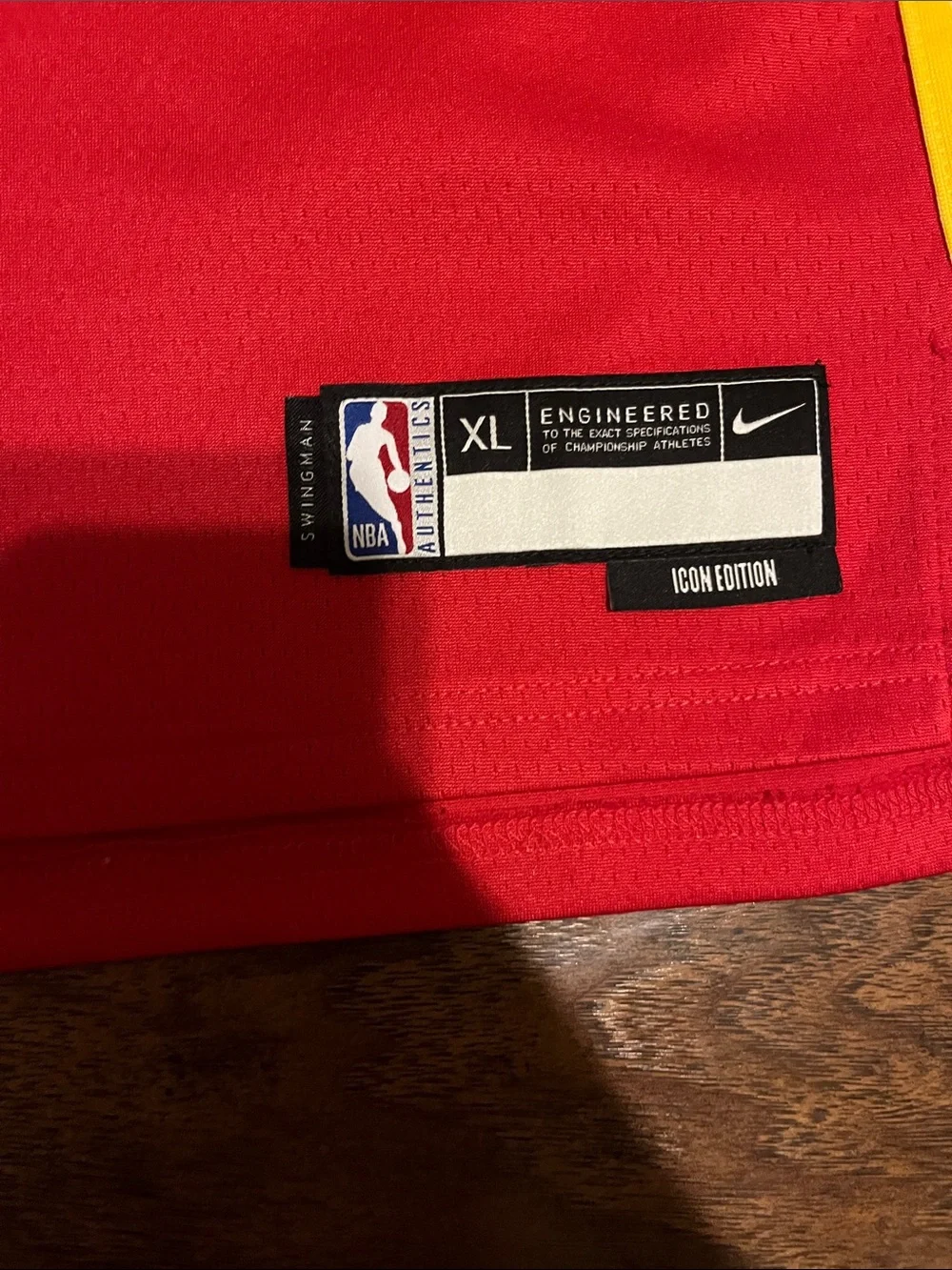 Nike Atlanta Hawks Trae Young #11 Basketball Jersey with Yellow Trim